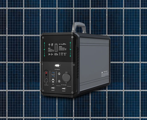 휴대용 태양광 백업 발전기 3000W 피크 5521×2 포트 120W 12V
