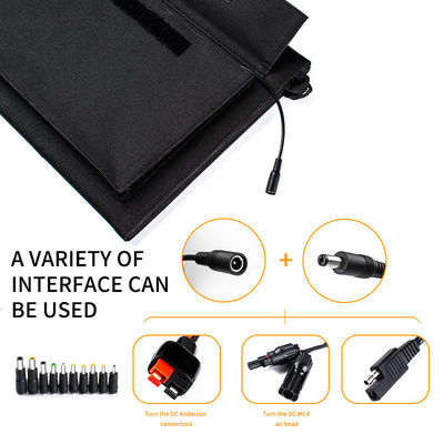 야외 단결정성 실리콘 폴드형 태양 전지판 차량 배터리 충전기 50w 80w 100W