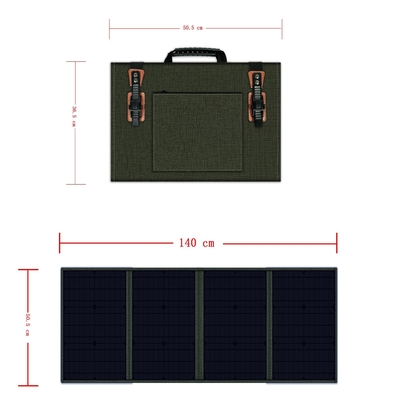 야외인 것을 위한 가지고 다닐 수 있는 100w 다결정질 폴드형 태양 전지판 경량