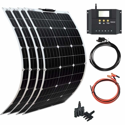 단일결정 탄력적 무정형인 태양 전지판 100W 12V 400W 40A