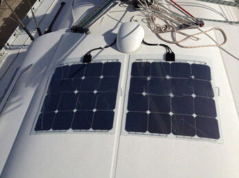 자동차 보트를 위한 12V 110W 박판 가요성 태양 전지판 단일결정 솔라 모듈