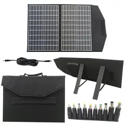 야외인 주택을 위한 탄력적 5 배 폴드형 태양 전지판 100W 18v 태양 전지판