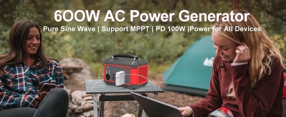 600W USB 급충전 태양 전지 휴대용 리?? 배터리 발전소 AC DC