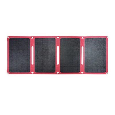 28w는 야영을 위한 힘 장비를 가진 Sunpower 태양 전지판 가동 가능한 주머니 12v/15v를 접혔습니다