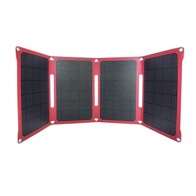 28w는 야영을 위한 힘 장비를 가진 Sunpower 태양 전지판 가동 가능한 주머니 12v/15v를 접혔습니다