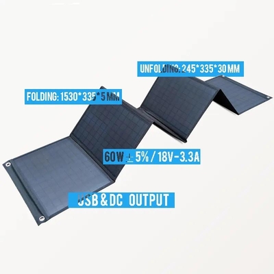 120W 300W 600W 태양광 패널 시스템 야외 접이식 셀 모바일 충전 가정용