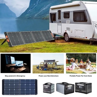 태양 전지판 100W 200W를 야영시키는 새로운 고효율 120w 가지고 다닐 수 있는 접힌 간이차고는 USB 출력과 태양 장비를 카라반