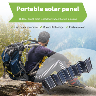 ETFE 기술 USB-C를 가진 60W Foldable 태양 전지판 휴대용