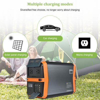 110V 220V Li 이온 동력화차 은행 에너지 태양발전기 1000W