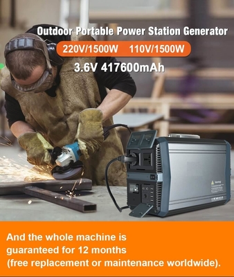 MPPT Li 이온 동력화차 태양 동력이 공급된 인버터 발전기 1500W