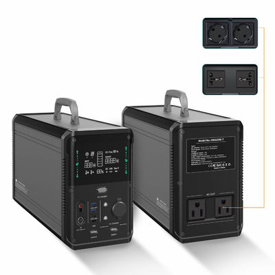 야외여서 야영하기 위한 라이프포4 리튬 배터리 태양 발전소 발전기 1500W