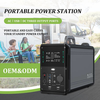 야외여서 야영하기 위한 라이프포4 리튬 배터리 태양 발전소 발전기 1500W