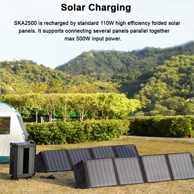가지고 다닐 수 있는 태양 전지판 발전기 동력화차 2500W 4000W